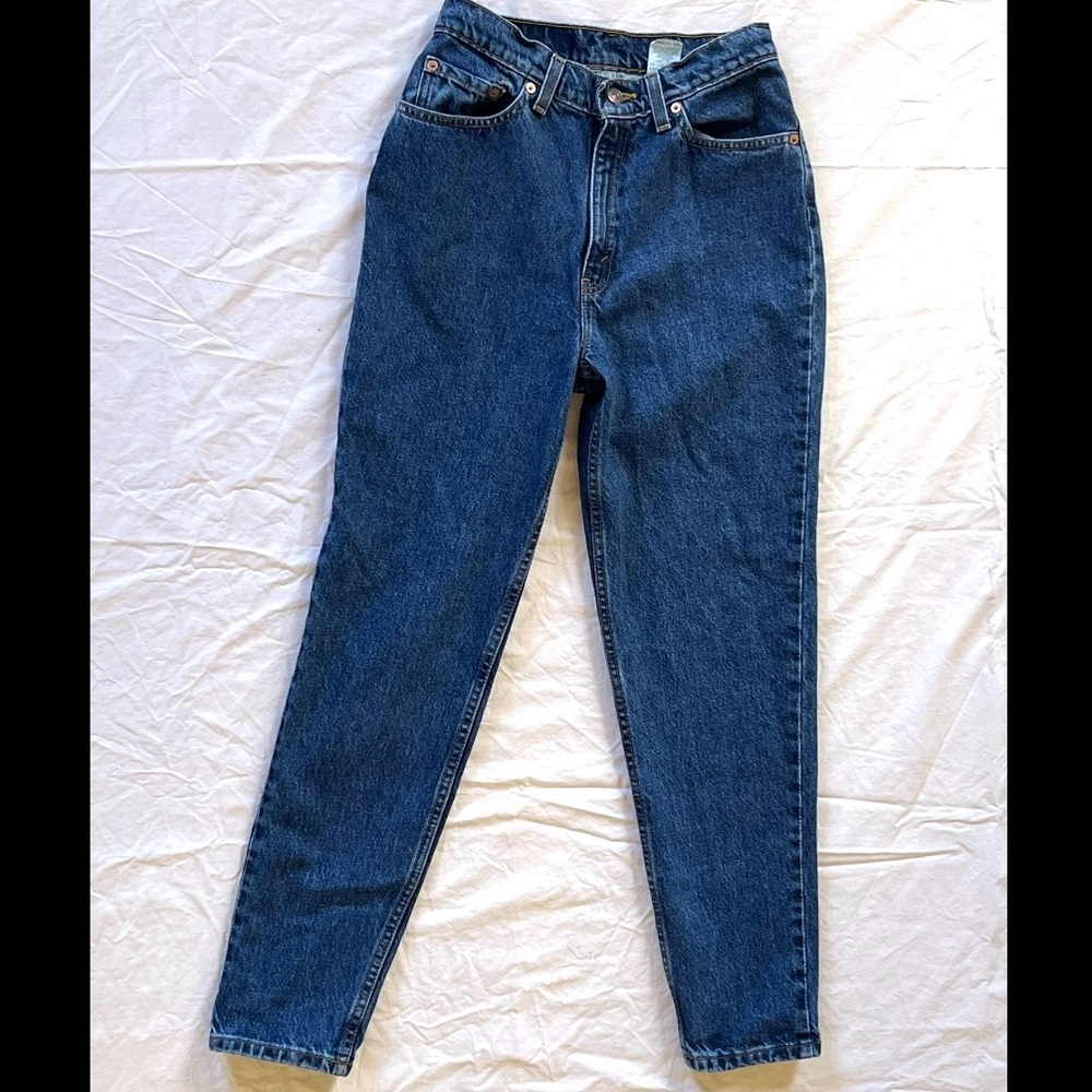 Levi's 90s Vintage 512 High Rise Slim Tapered Women’s Blue Jeans 9 Short 26x27.5